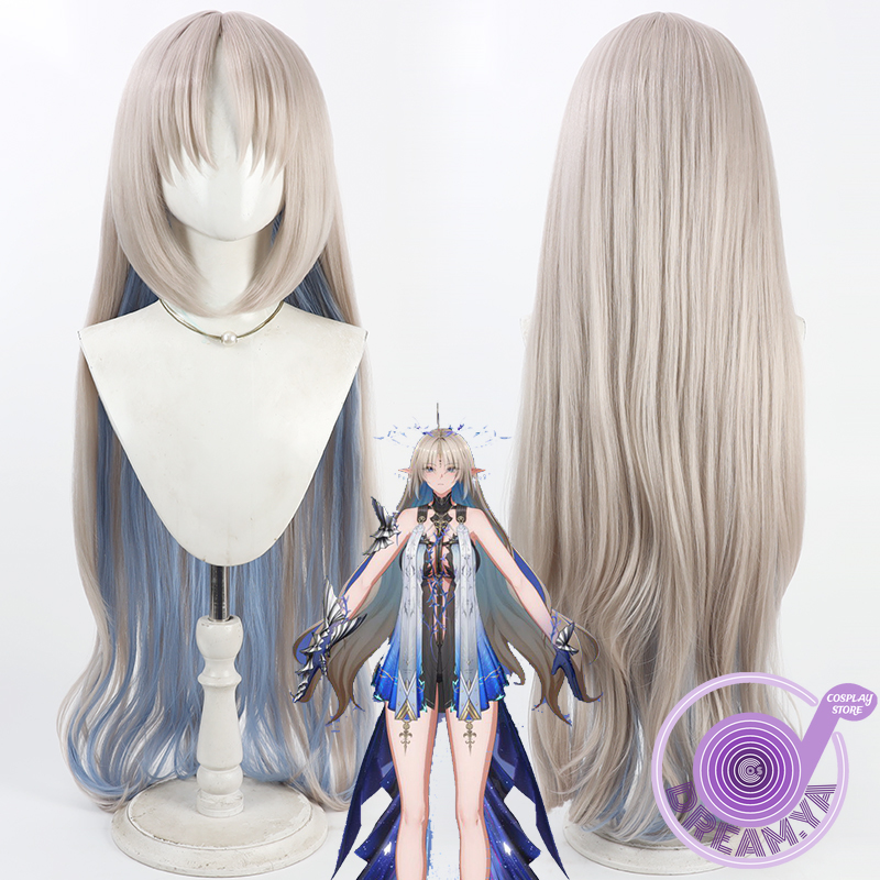 Anime Cosplay Blue Hair - Peluca de Cosplay Cartethyia Wuthering Waves