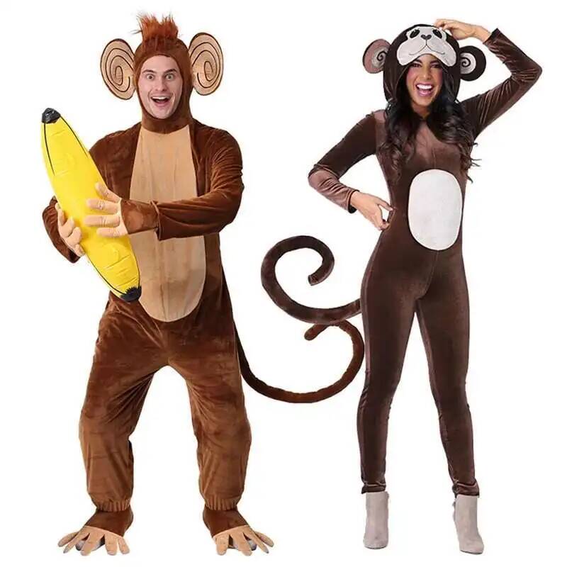 Anime Cosplay Jumpsuit - Nuevo Mono marrón, pijamas de animales,