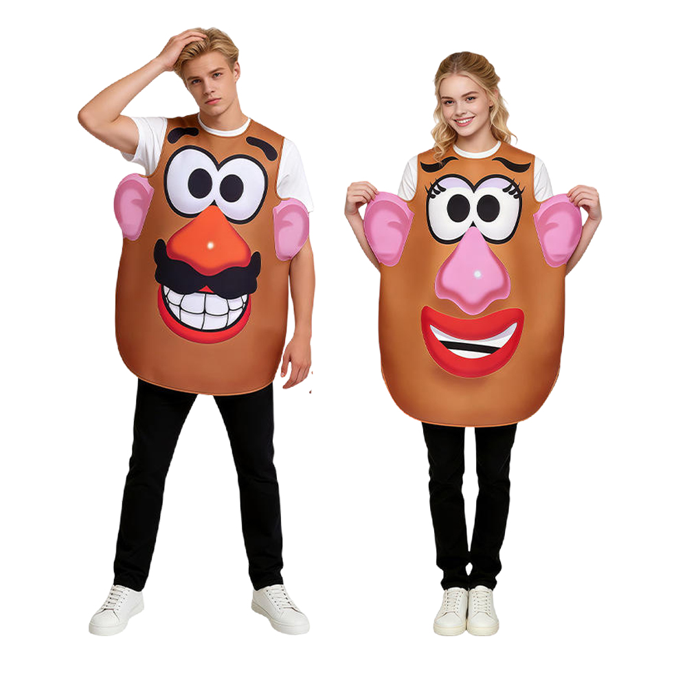Anime Cosplay Couple - Disfraz de Cabeza de Patata, Sr.