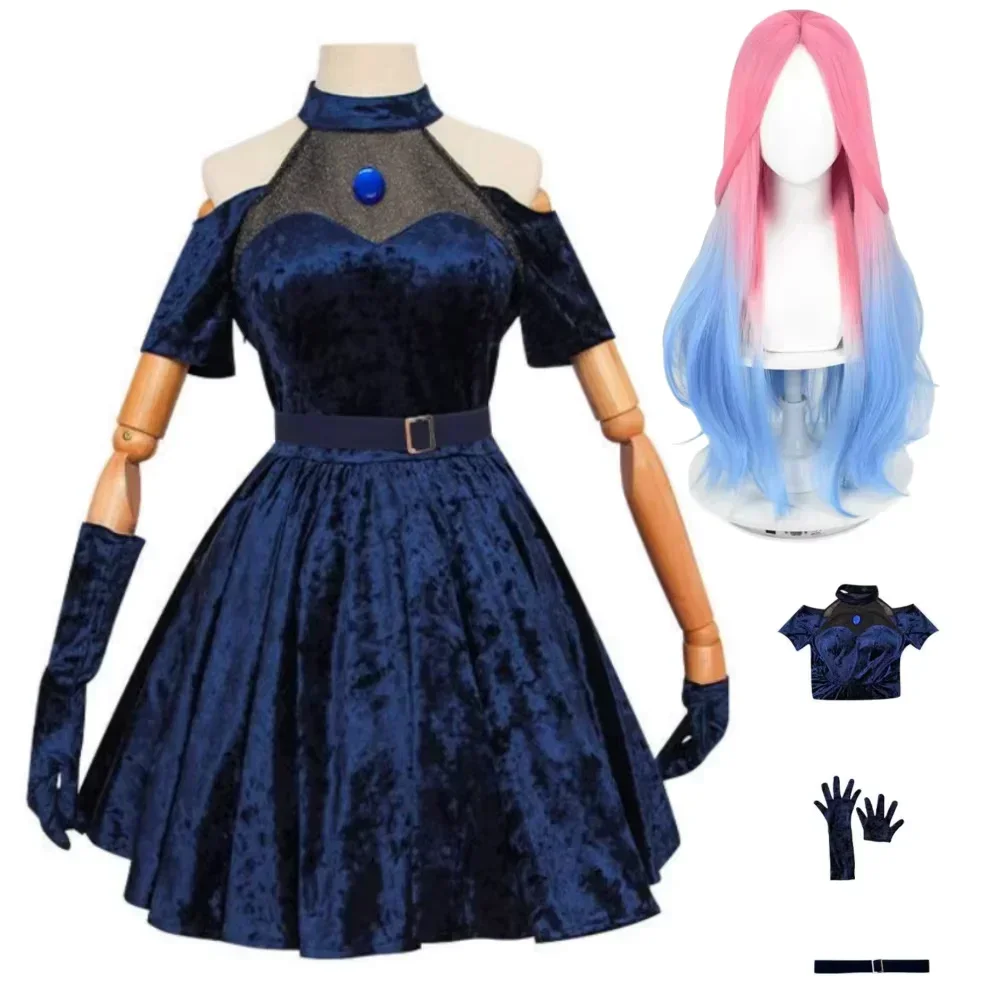 Disfraz de Cosplay Mizi, Disfr - Anime Cosplay Blue Hair reseña y precio