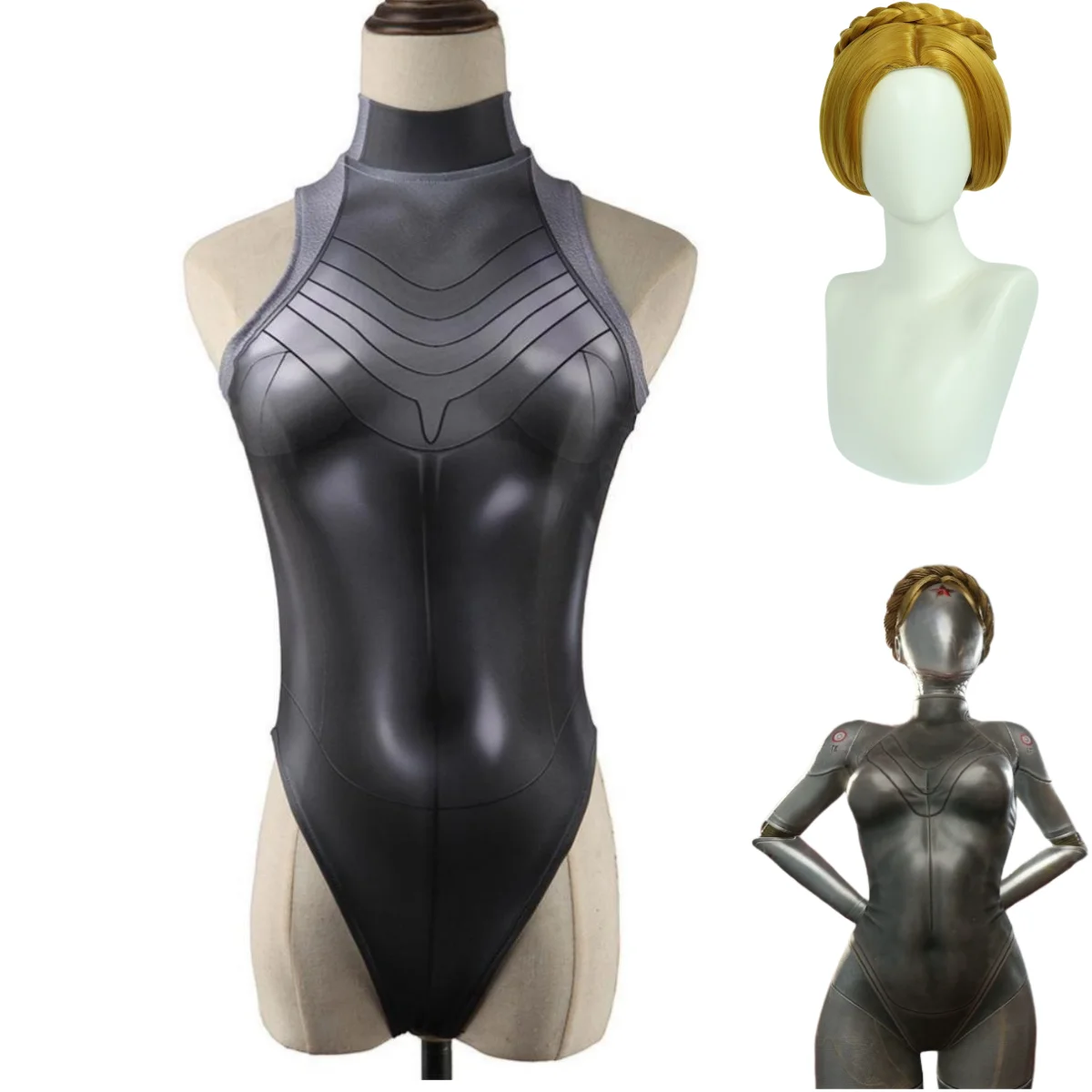 Disfraz de Robot Twins para mu - Anime Cosplay Jumpsuit reseña y precio