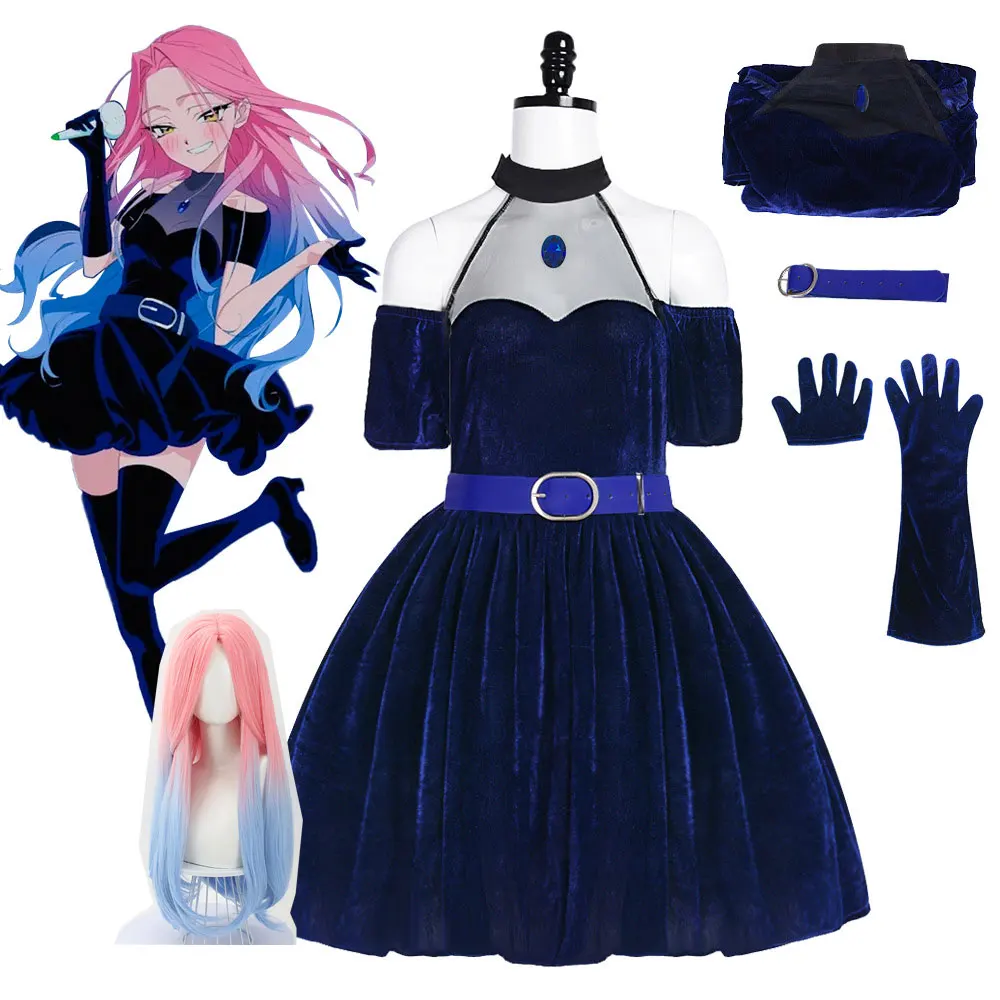 Disfraz de Cosplay de Anime Al - Anime Cosplay Blue Hair reseña y precio